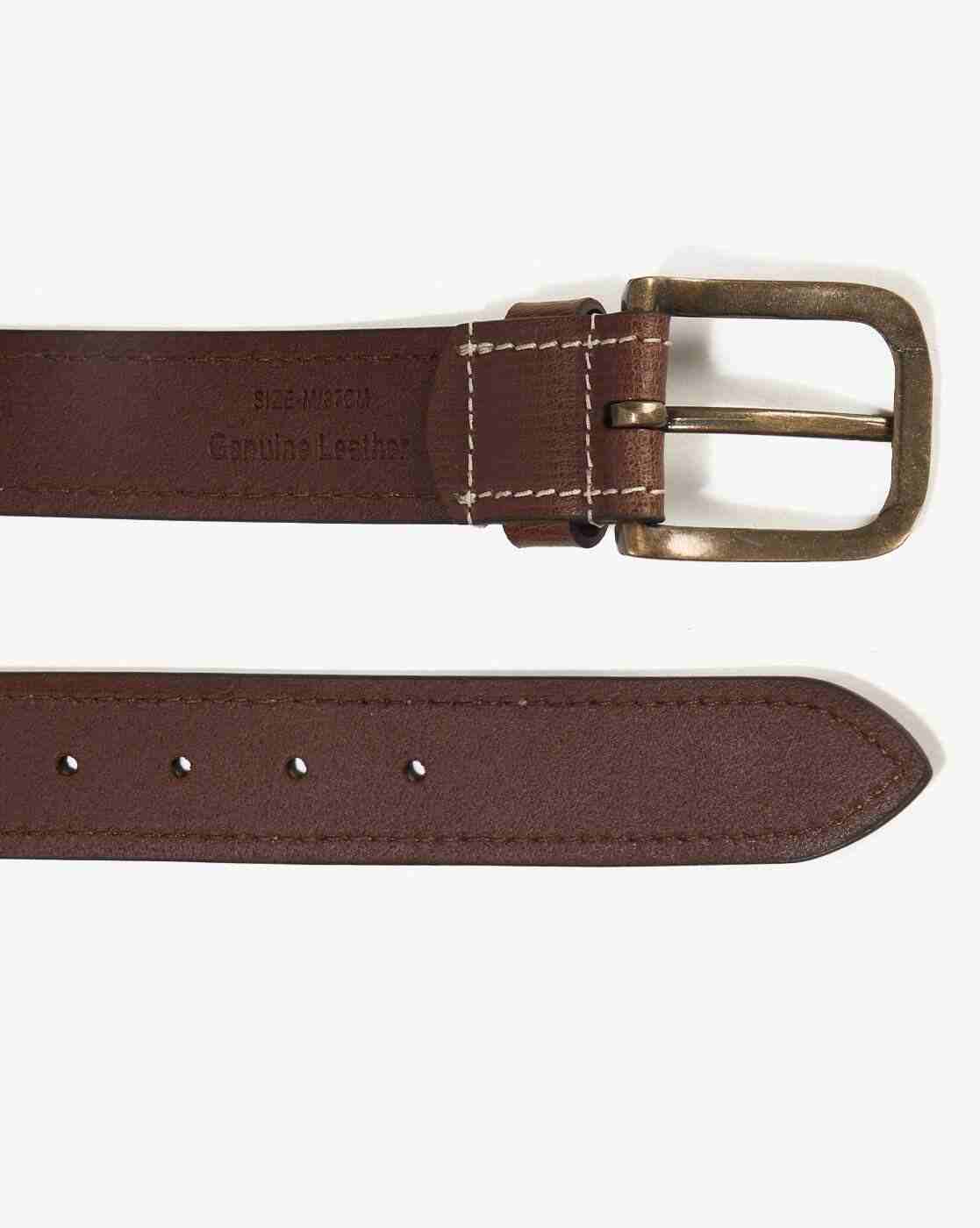 NETPLAY | Men Leather Belt with Buckle Closure|3