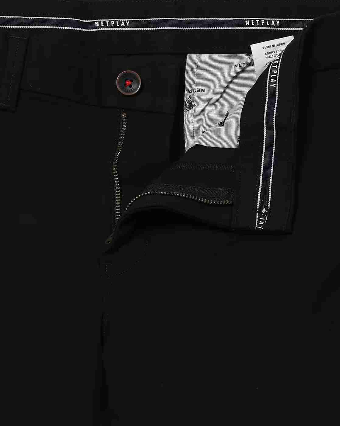 NETPLAY | Flat-Front Trousers with Insert Pockets|4