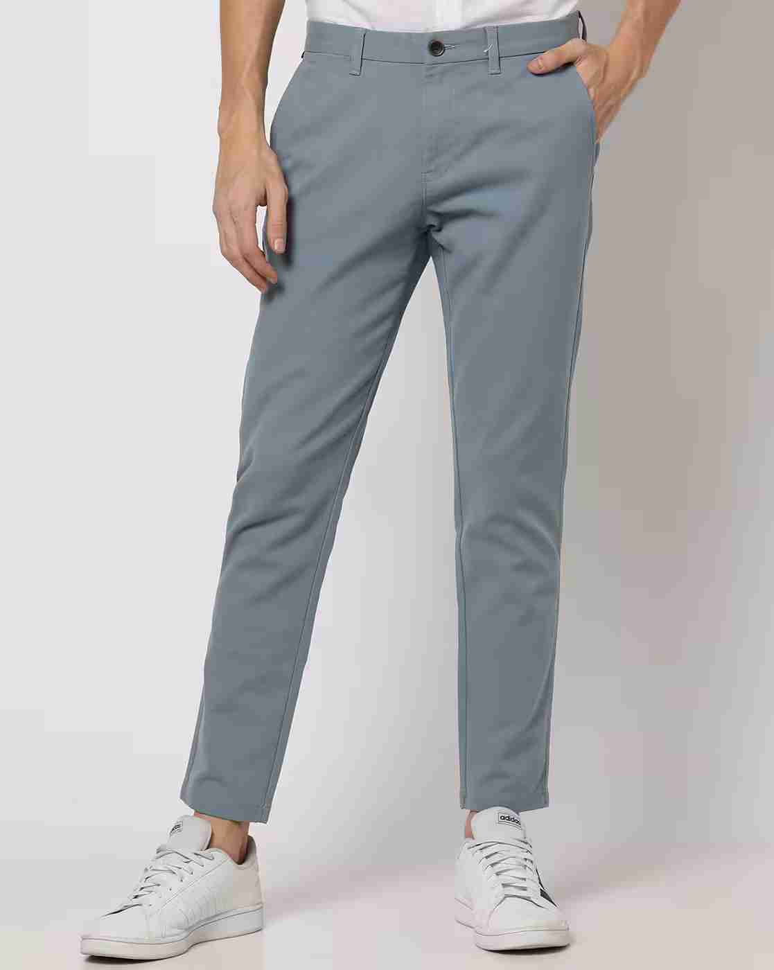 Flat-Front Trousers with Insert Pockets