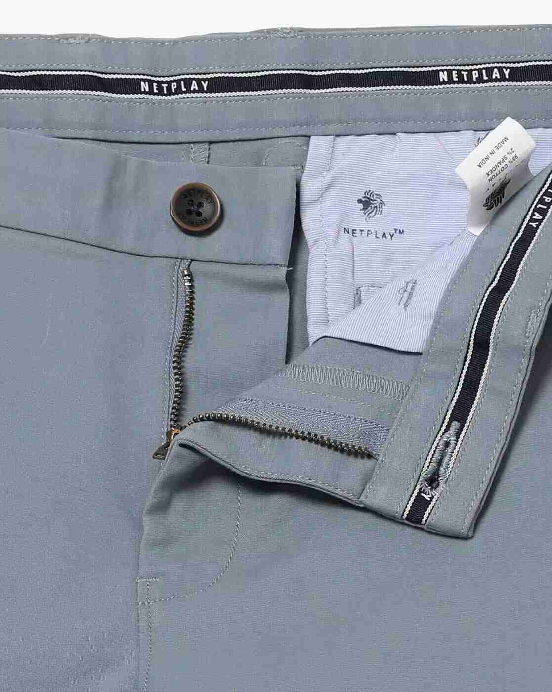 NETPLAY | Flat-Front Trousers with Insert Pockets|4