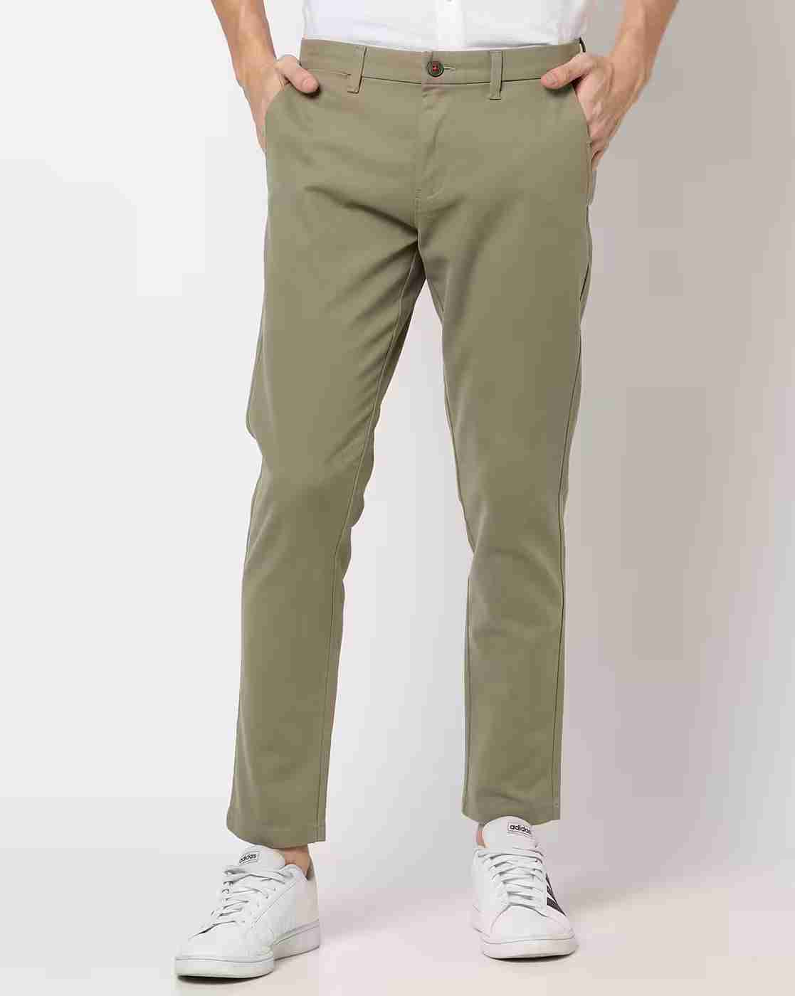 Flat-Front Trousers with Insert Pockets