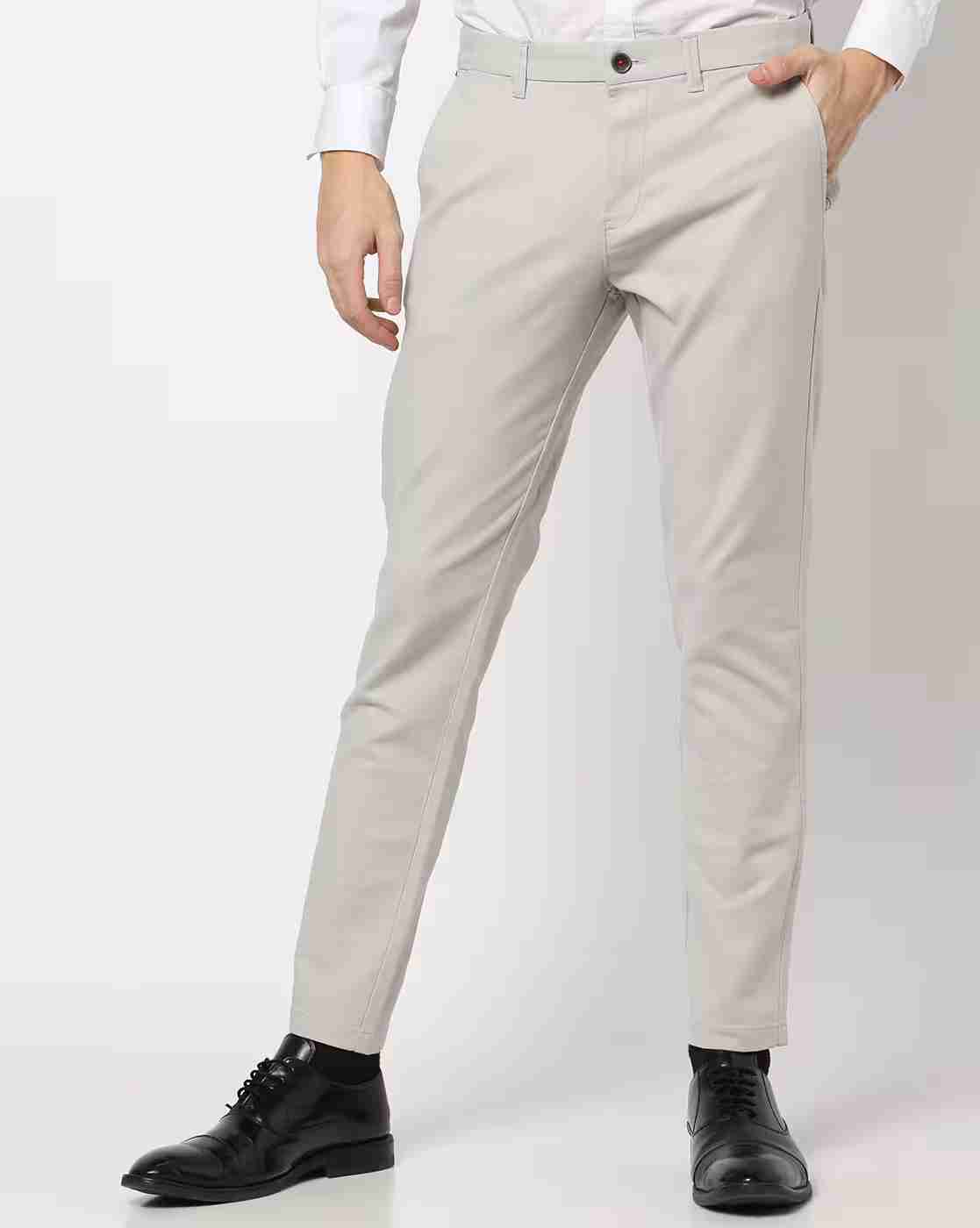 Flat-Front Trousers with Insert Pockets
