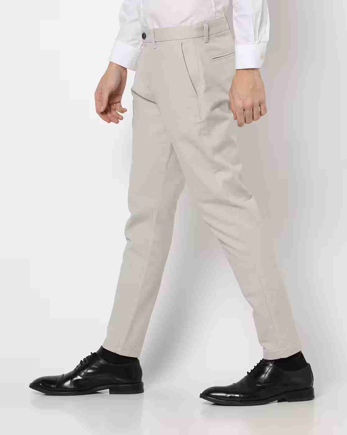 NETPLAY | Flat-Front Trousers with Insert Pockets|1