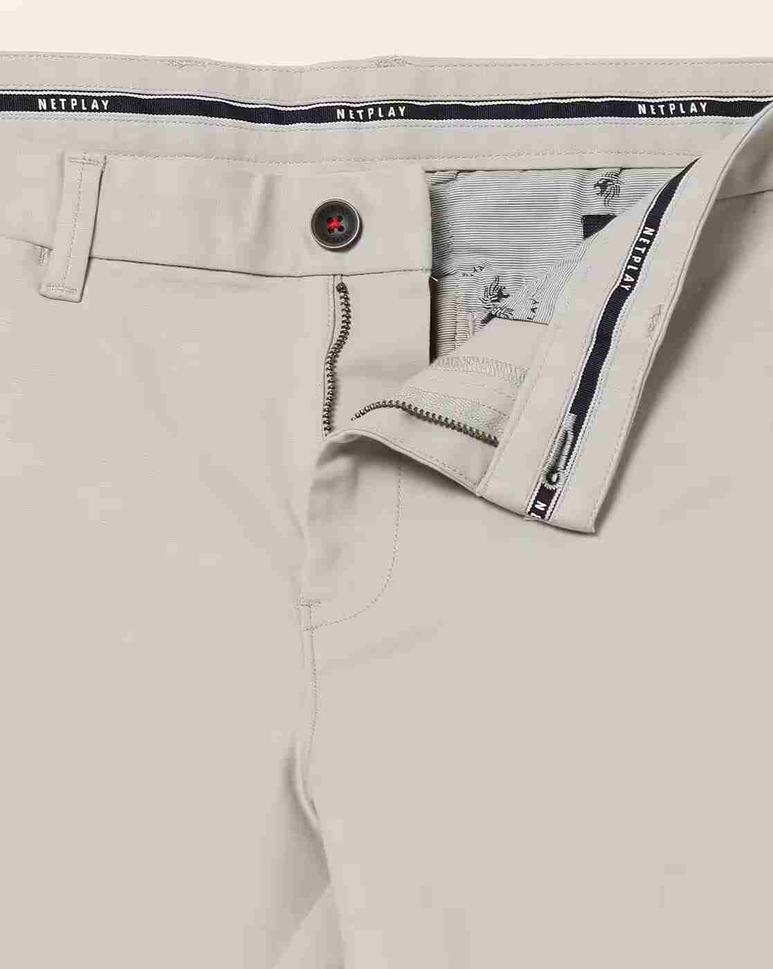 NETPLAY | Flat-Front Trousers with Insert Pockets|4