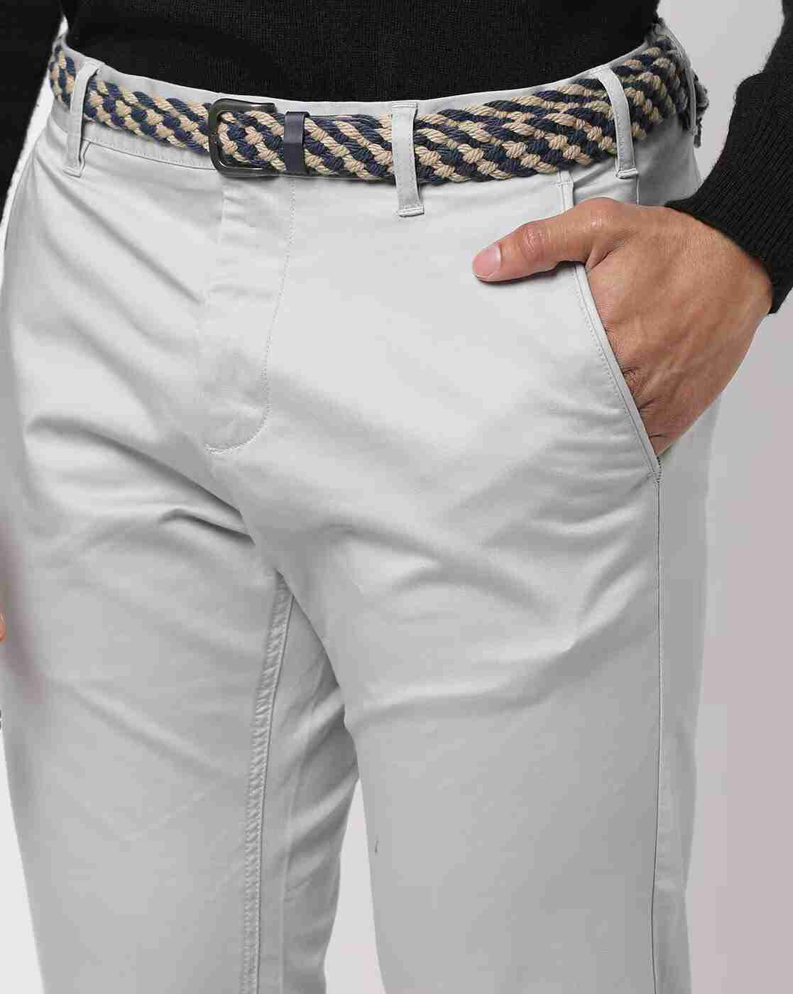 NETPLAY | Flat-Front Slim Fit Trousers|3