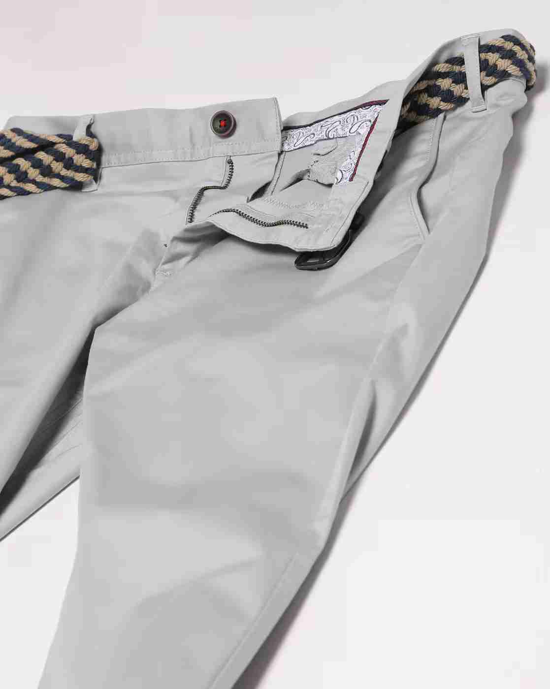 NETPLAY | Flat-Front Slim Fit Trousers|4