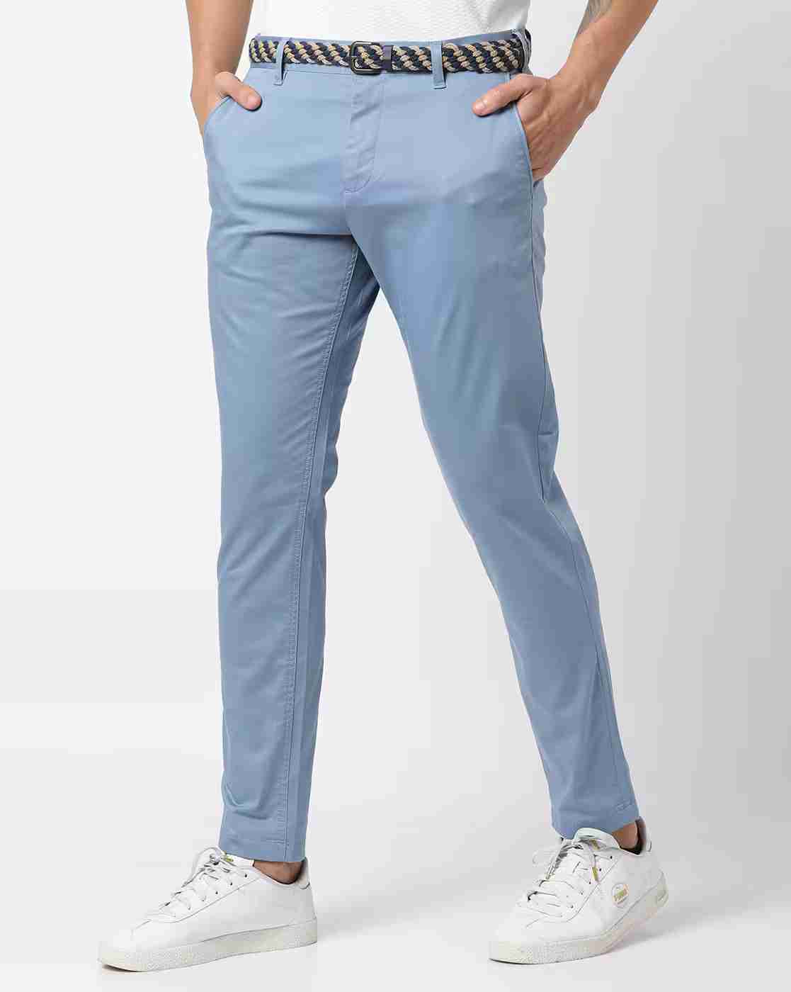 NETPLAY | Flat-Front Slim Fit Trousers|0