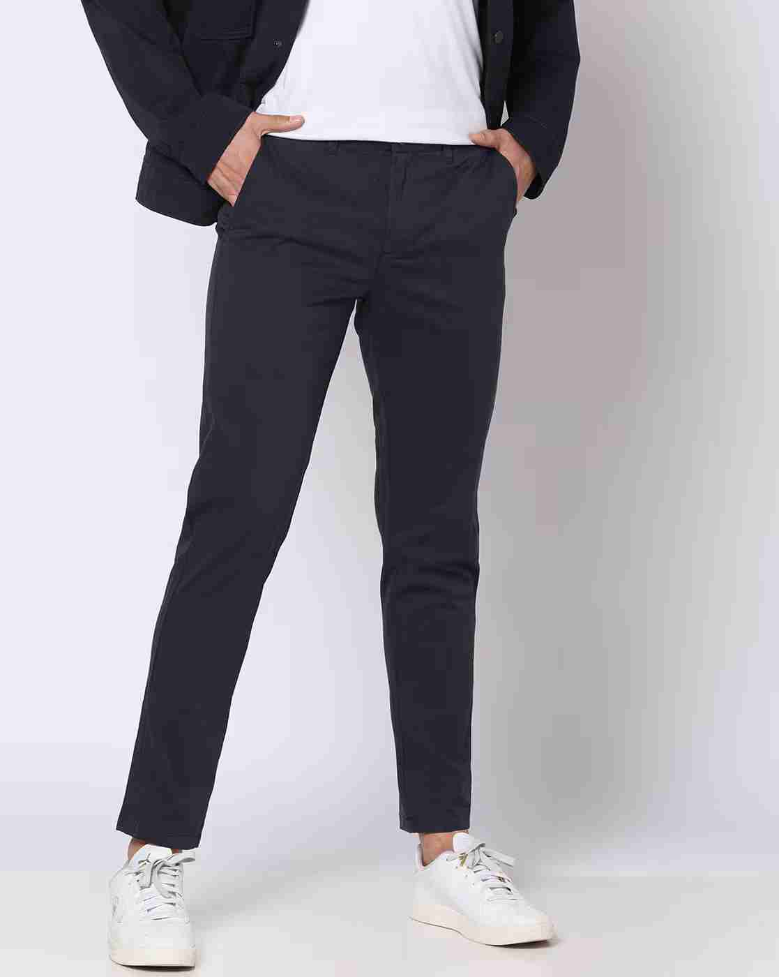 Tapered Fit Flat-Front Trousers