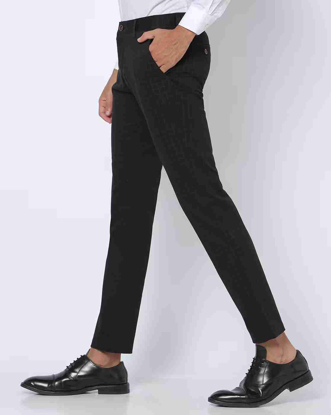 NETPLAY | Checked Tapered Fit Trousers|1