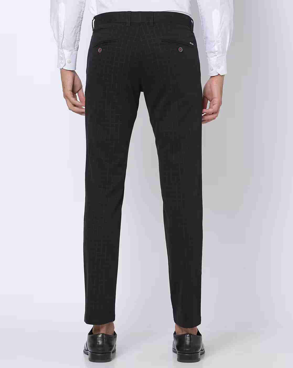 NETPLAY | Checked Tapered Fit Trousers|2