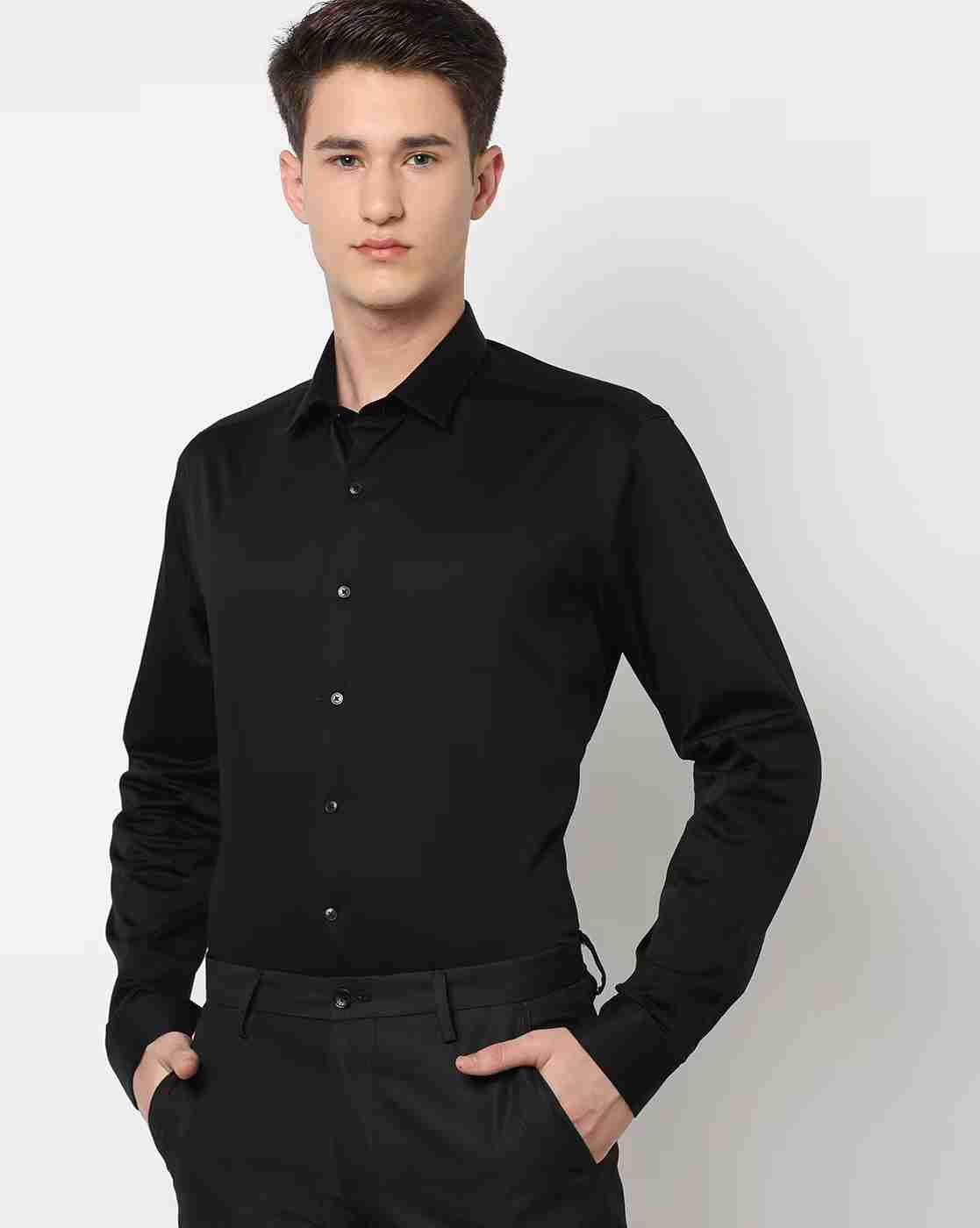Slim Fit Satin Shirt