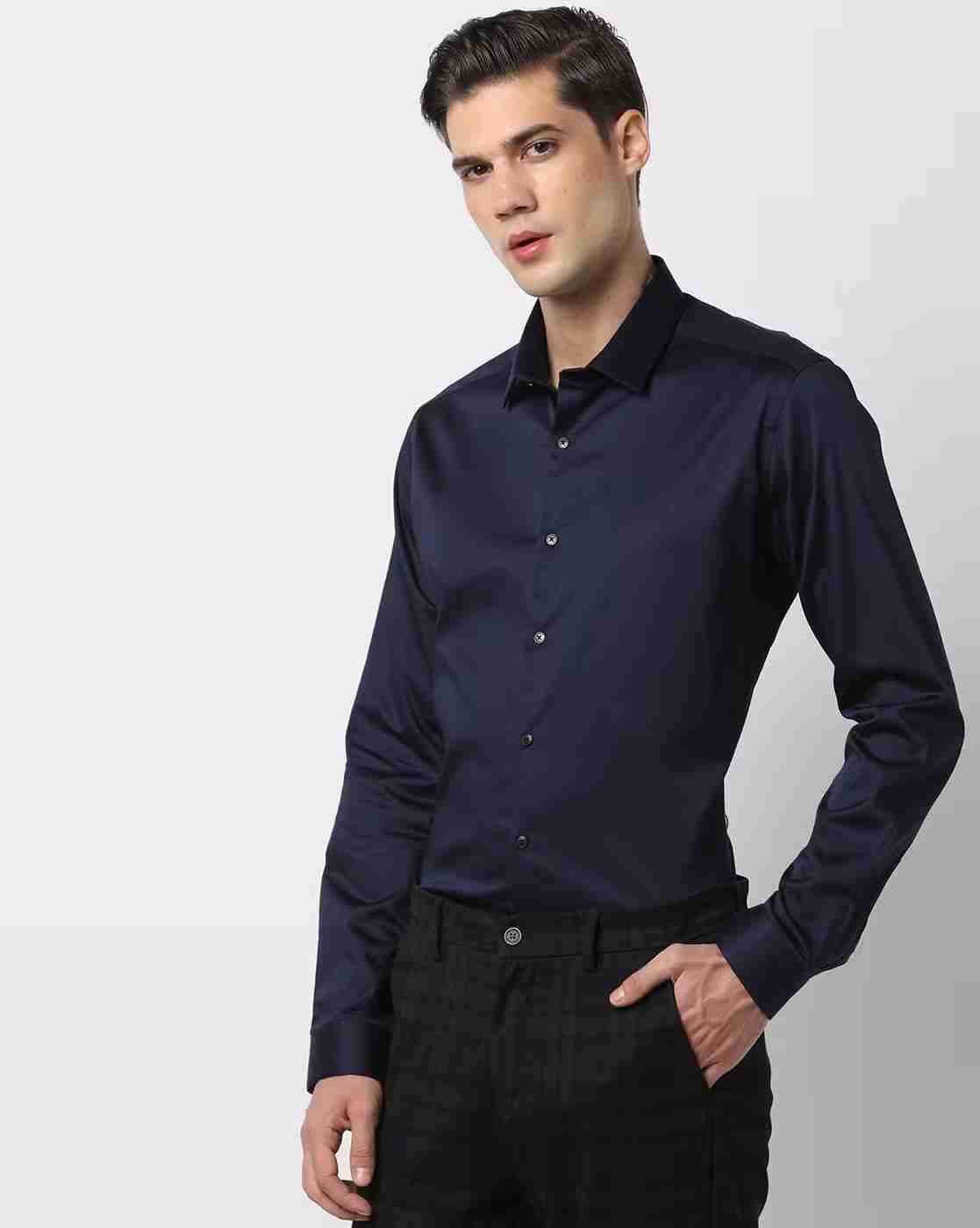 NETPLAY | Slim Fit Shirt with Spread Collar|0