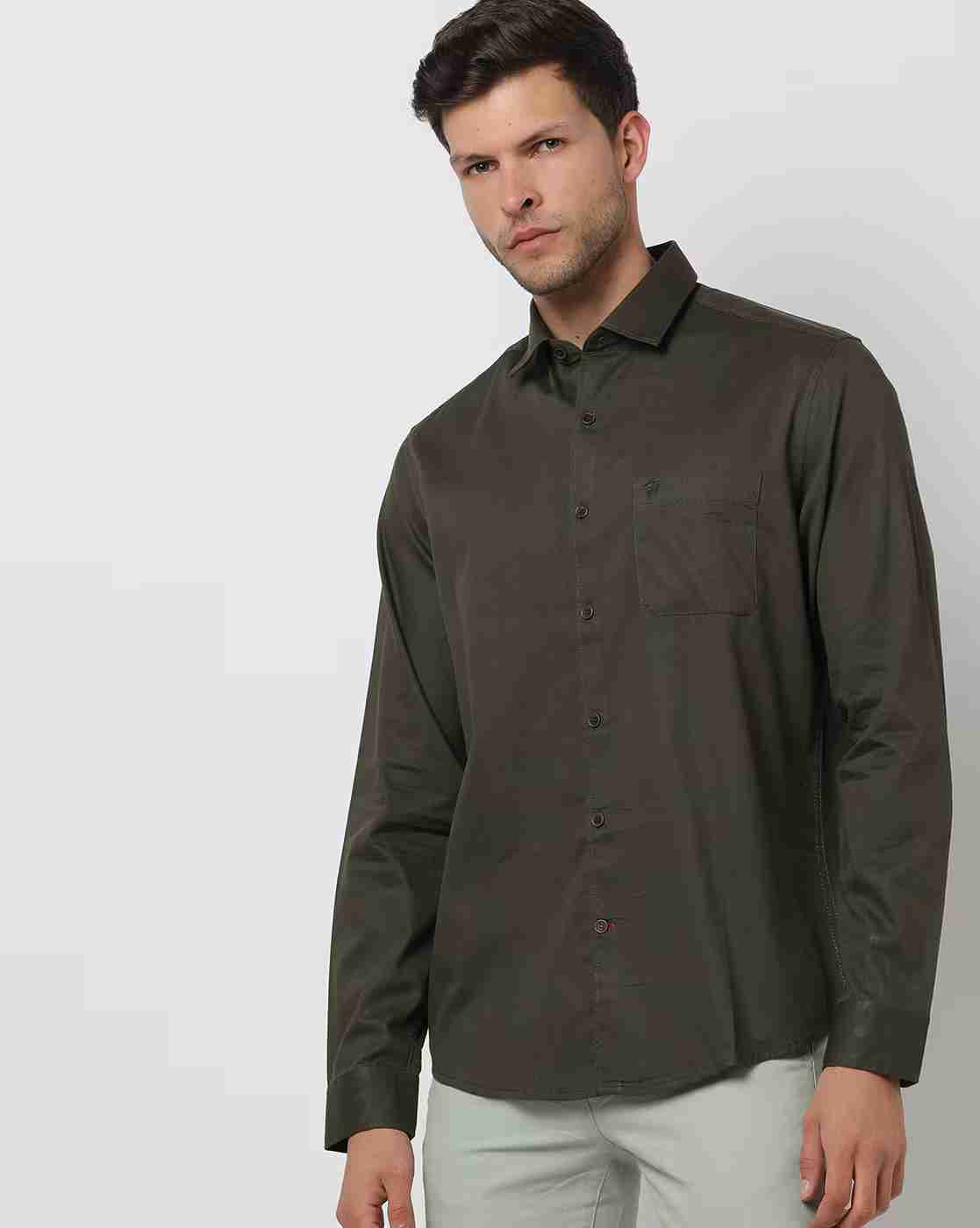 Slim Fit Shirt with Patch Pocket