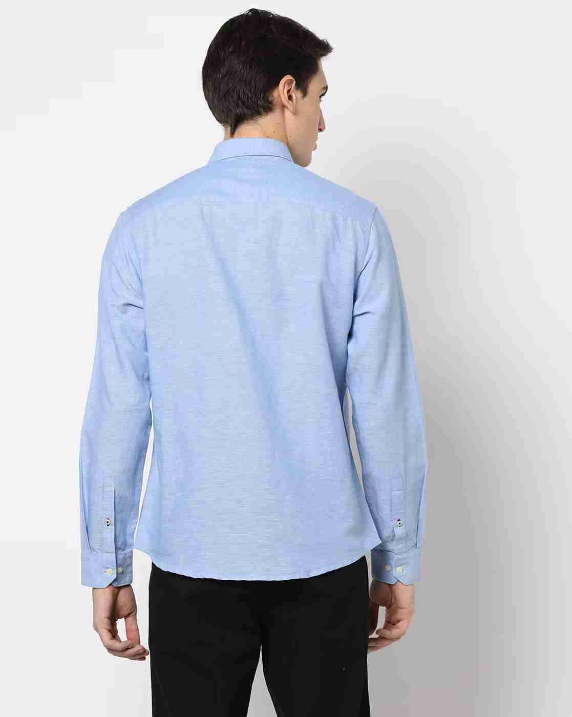 NETPLAY | Heathered Slim Fit Shirt with Patch Pocket|2