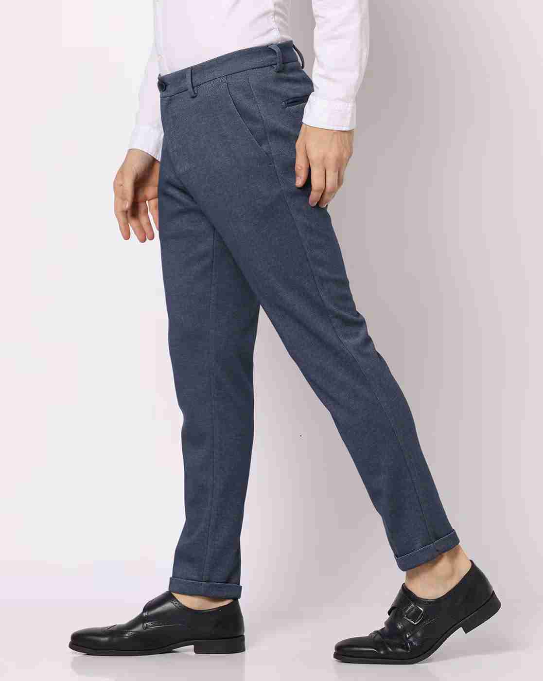 NETPLAY | Slim Fit Flat-Front Trousers|1