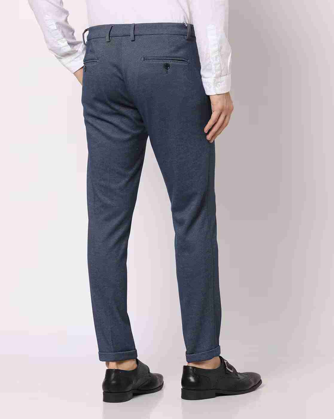 NETPLAY | Slim Fit Flat-Front Trousers|2