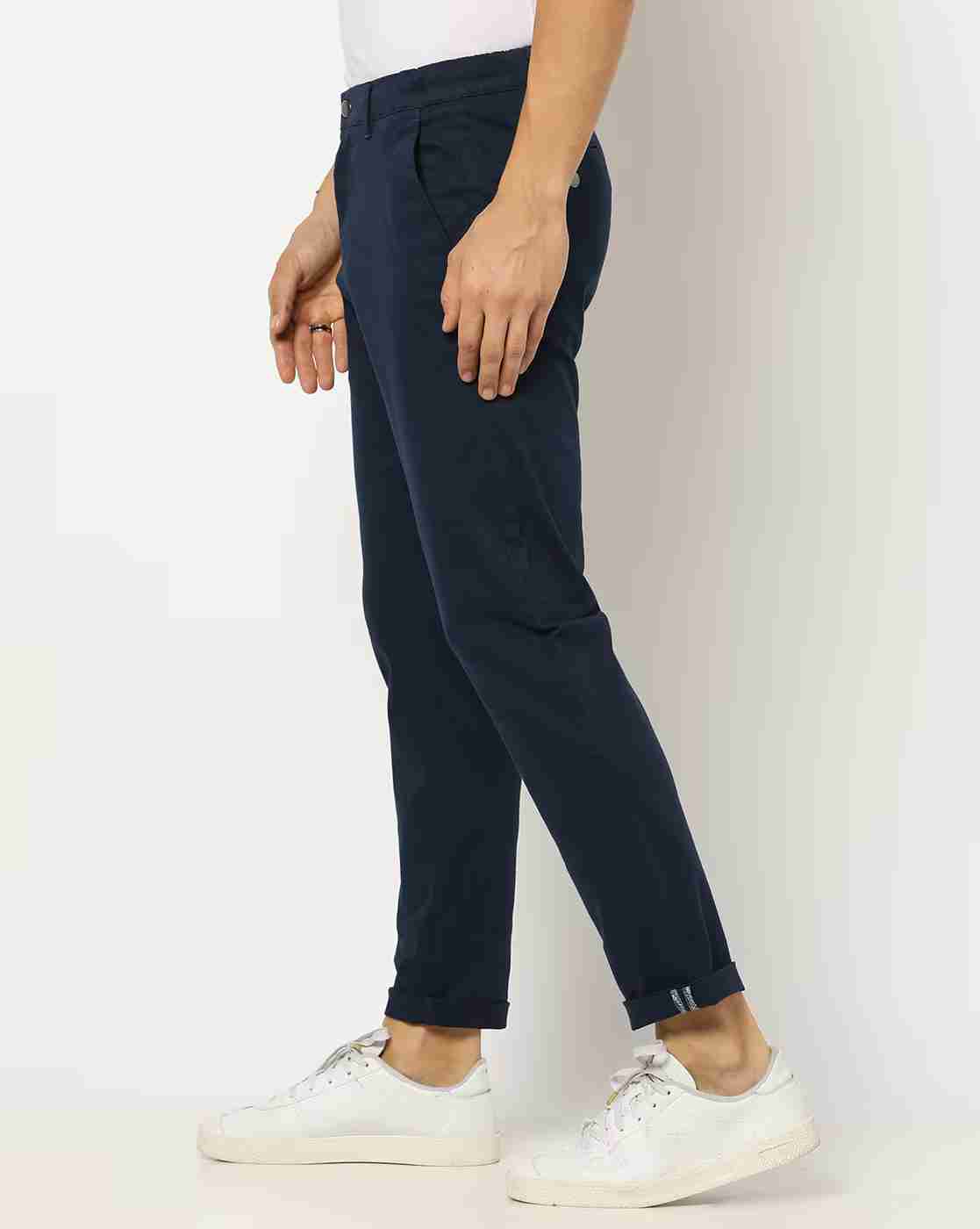 NETPLAY | Mid-Rise Flat Front Trousers|1