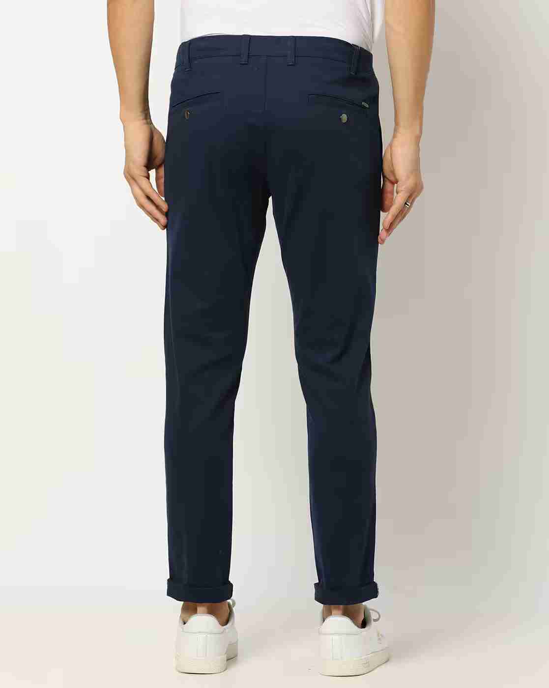 NETPLAY | Mid-Rise Flat Front Trousers|2