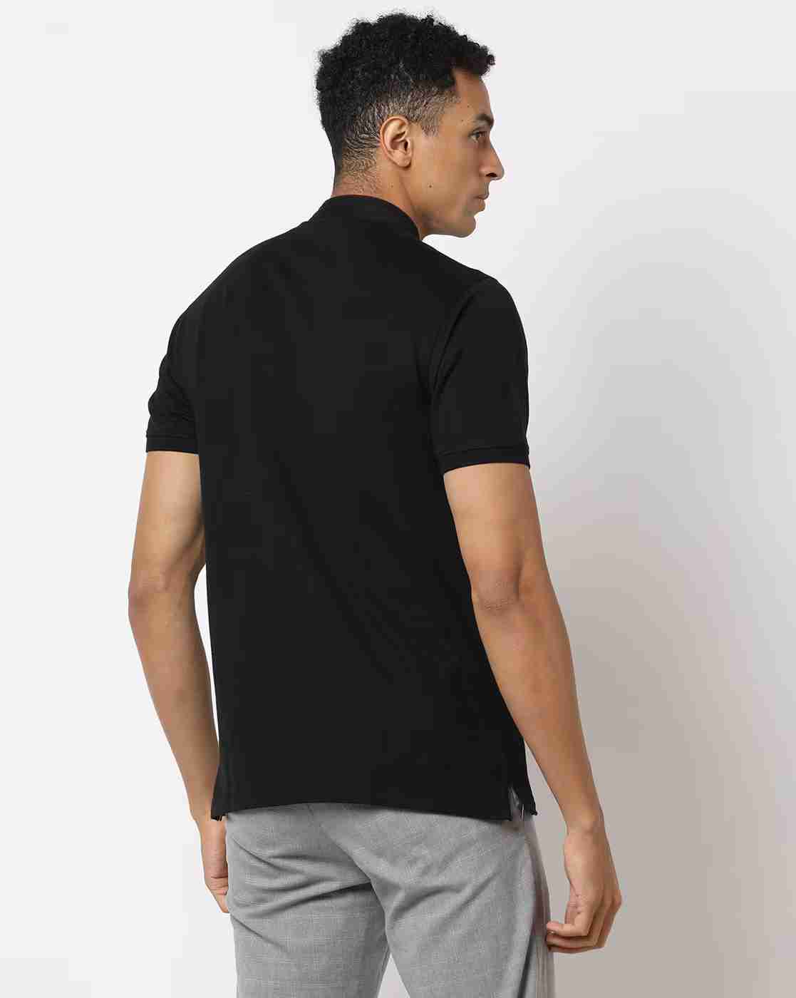 NETPLAY | Slim Fit Polo T-Shirt with Band Collar|2