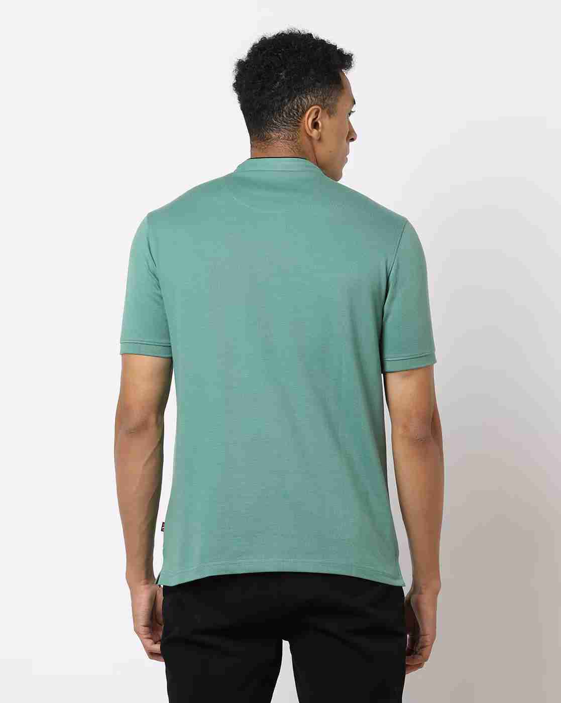 NETPLAY | Slim Fit Polo T-Shirt with Band Collar|2