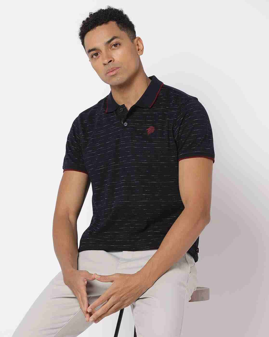 Style 9 Slim Fit Jacquard Polo T-Shirt