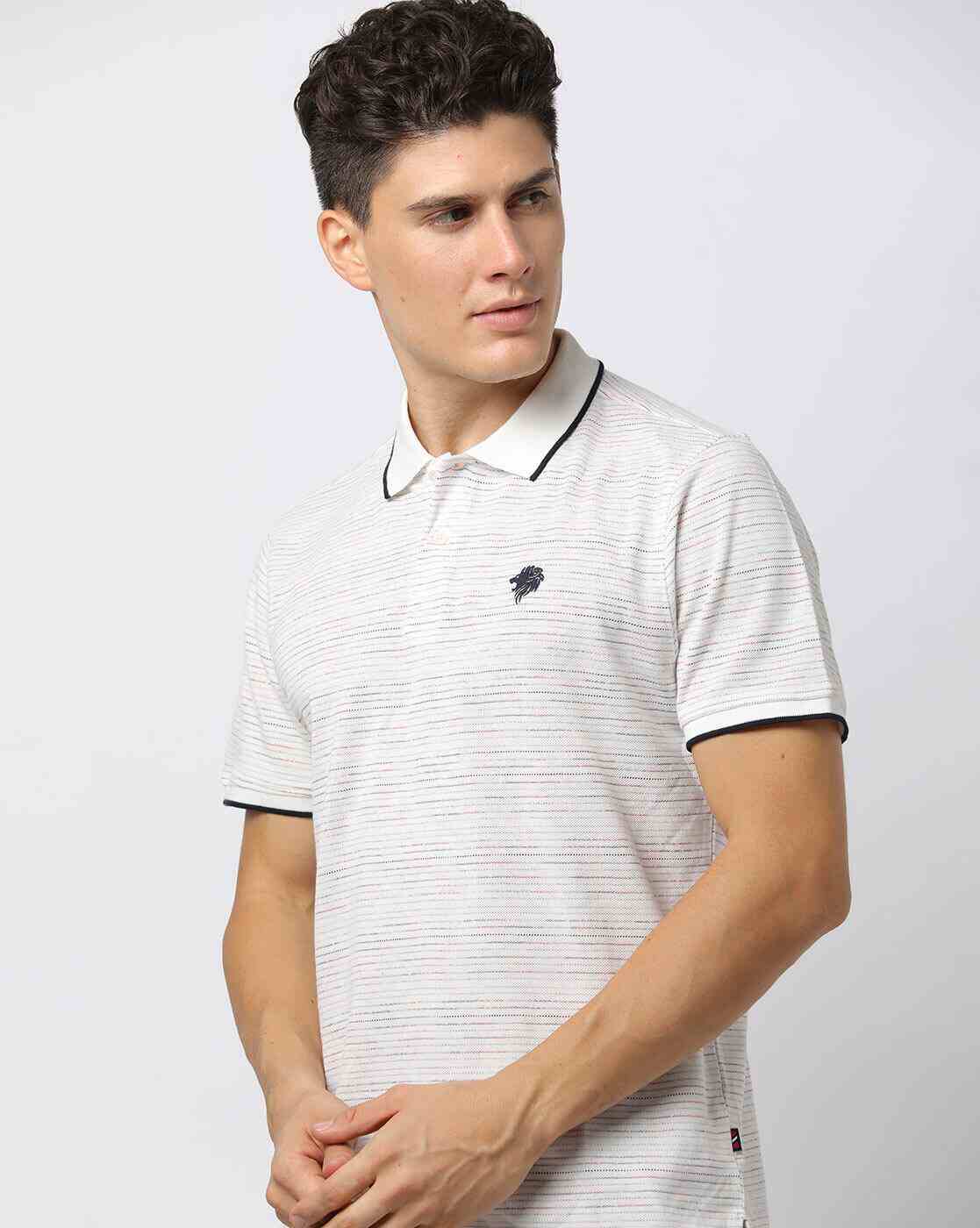 NETPLAY | Striped Slim Fit Polo T-Shirt|0