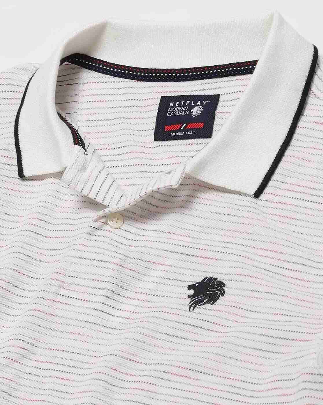 NETPLAY | Striped Slim Fit Polo T-Shirt|4