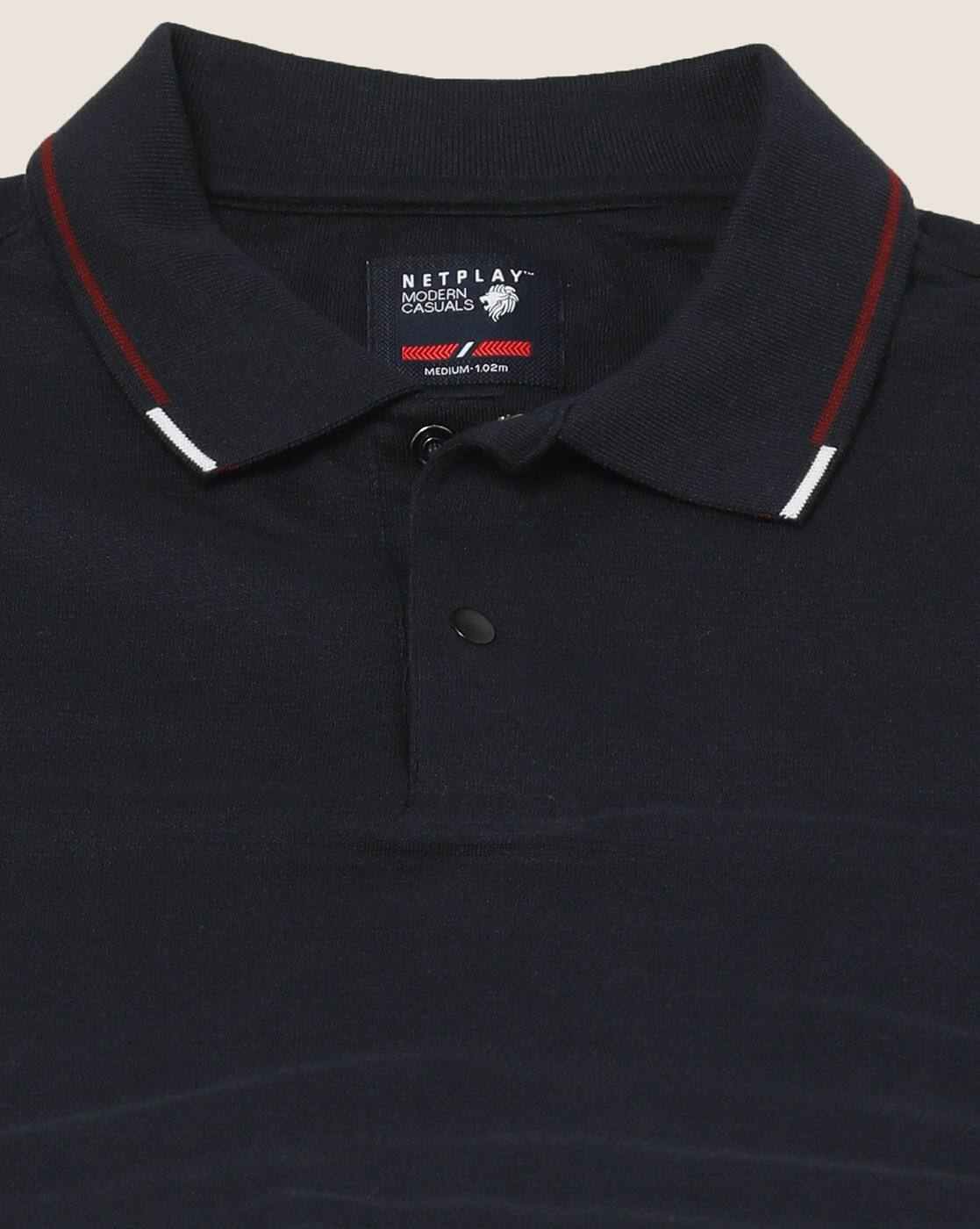 NETPLAY | Men Slim Fit Polo T-Shirt|4