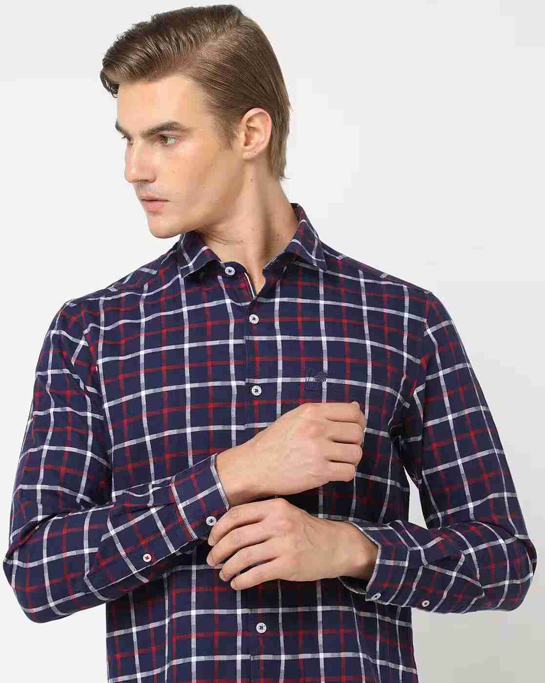 NETPLAY | Checked Shirt with Patch Pocket|4