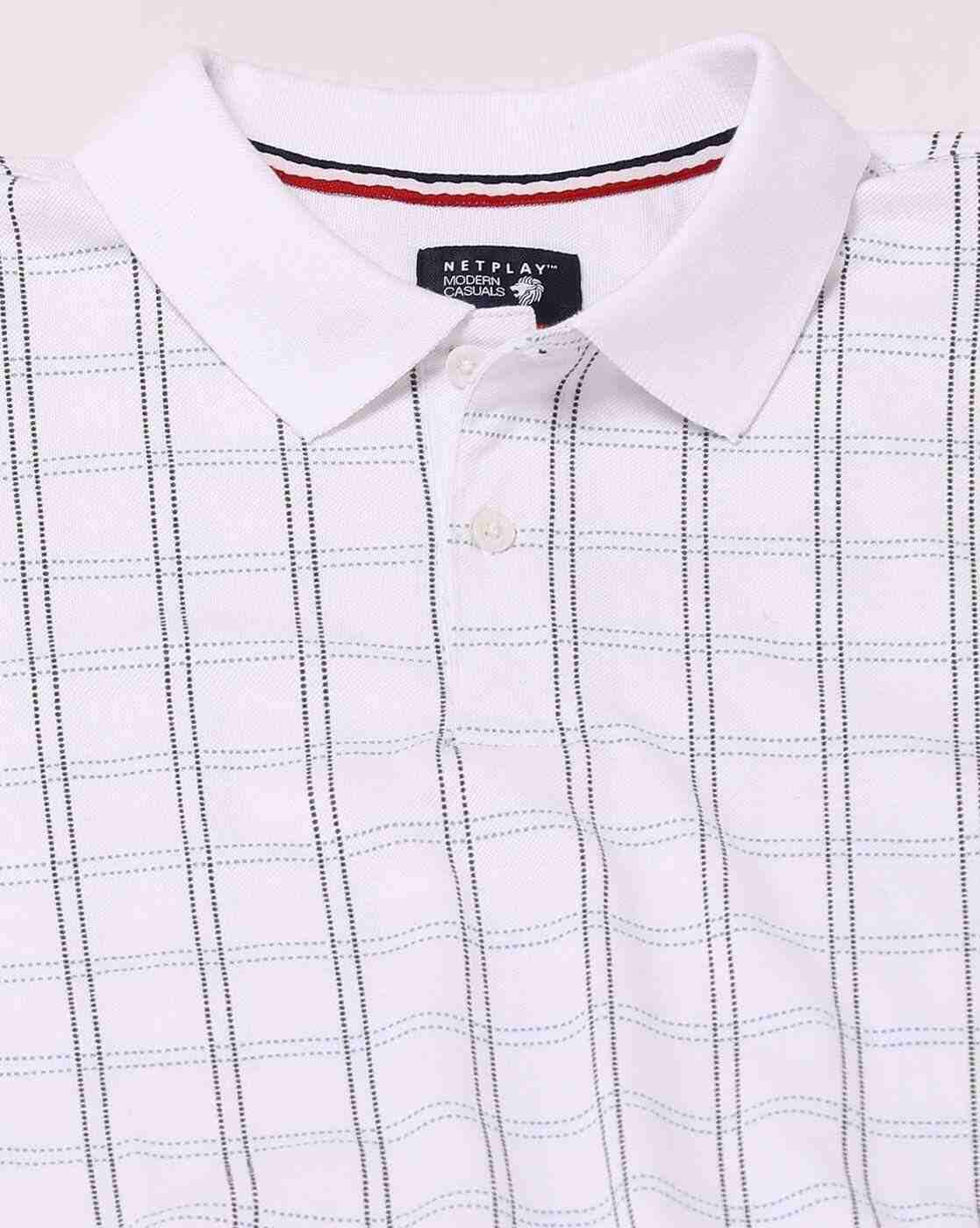 NETPLAY | Checked Regular Fit Polo T-Shirt|4