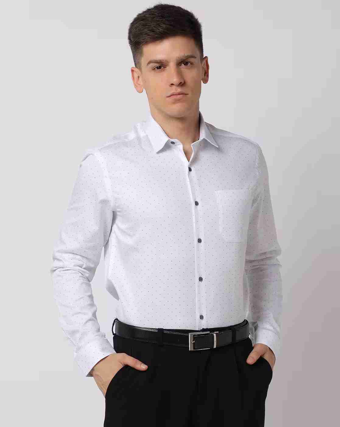 NETPLAY | Men Micro Print Slim Fit Shirt|0