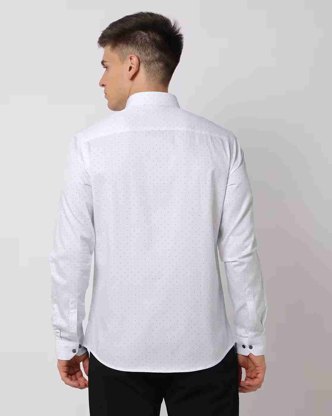 NETPLAY | Men Micro Print Slim Fit Shirt|2