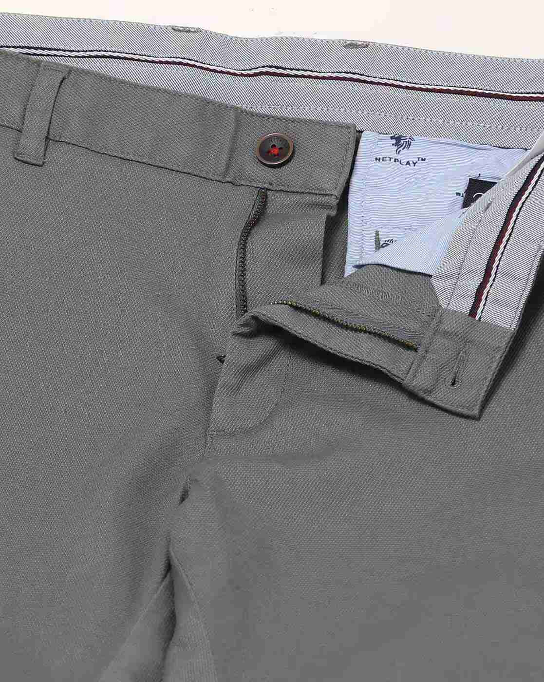 NETPLAY | Flat-Front Tapered Fit Trousers|4