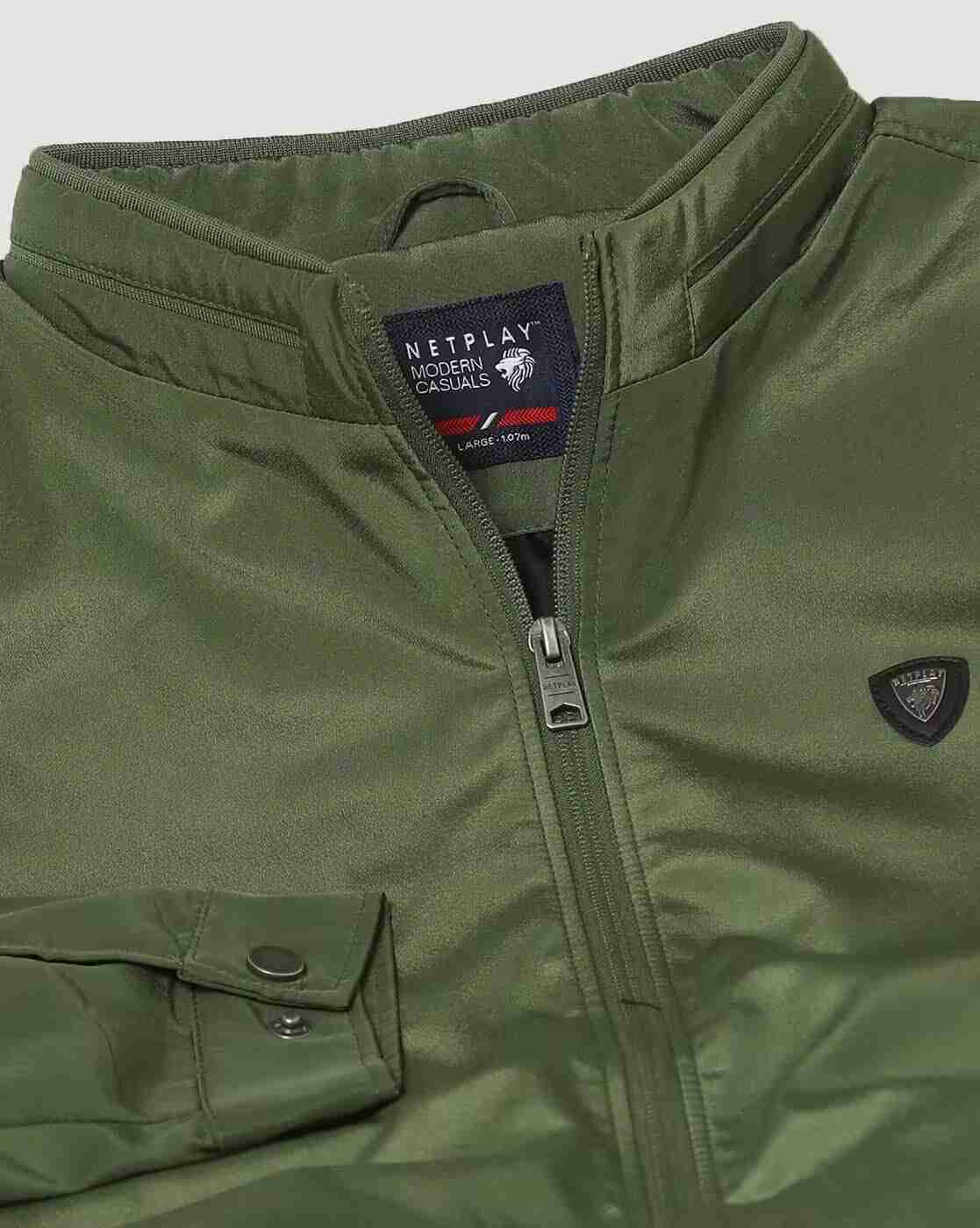 NETPLAY | Men Regular Fit Bomber Jacket|5