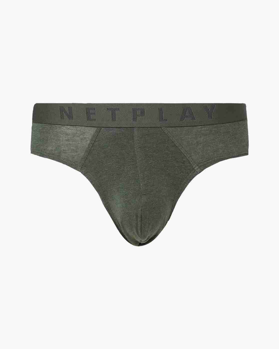 Cotton Briefs with Logo Waistband