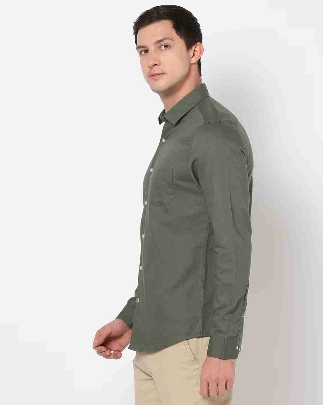 NETPLAY | Slim Fit Shirt with Spread Collar|1
