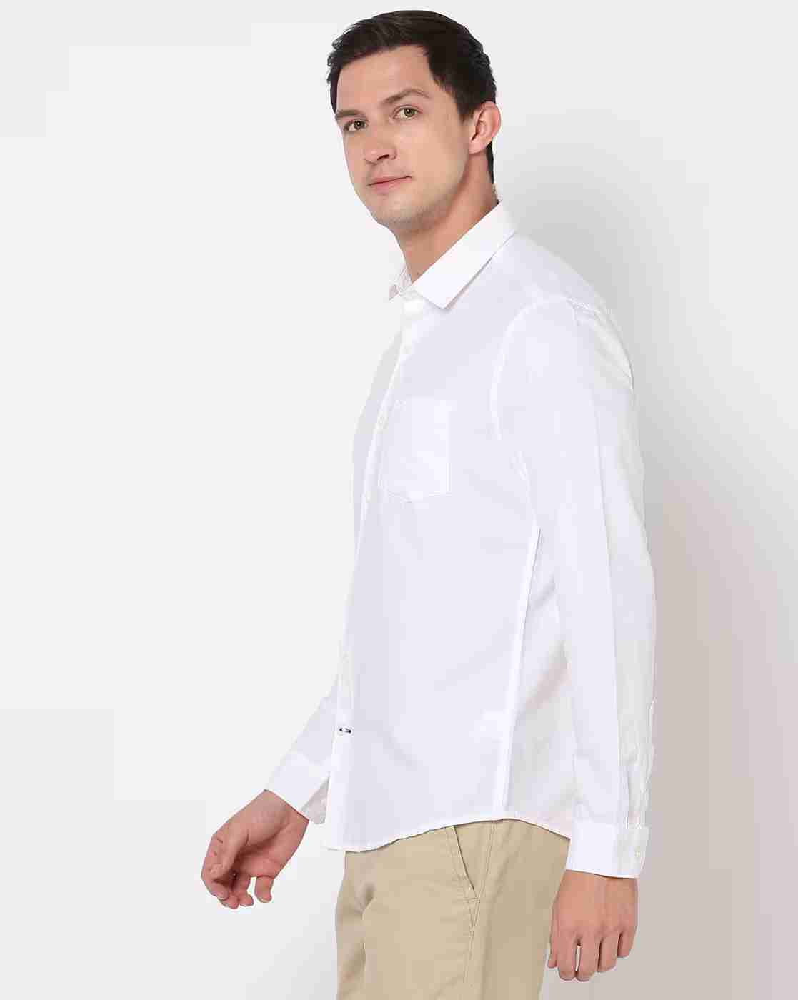 NETPLAY | Slim Fit Shirt with Spread Collar|1