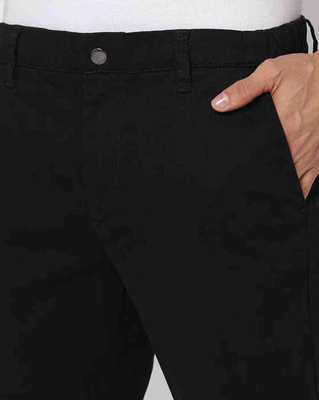 NETPLAY | Men Flat-Front Trousers|3