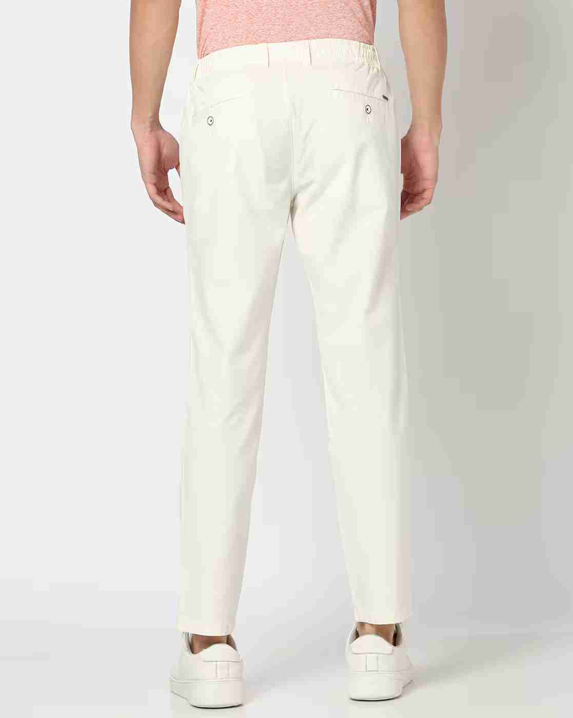 NETPLAY | Men Regular Fit Flat-Front Chinos|2