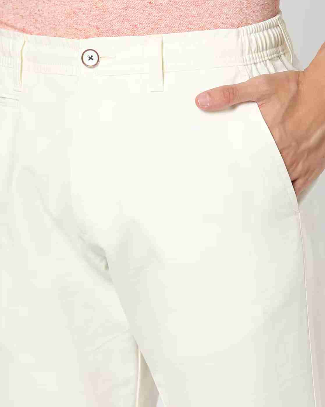 NETPLAY | Men Regular Fit Flat-Front Chinos|3