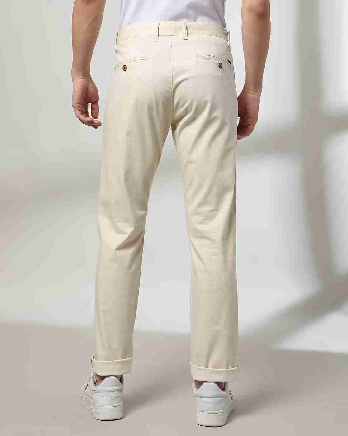 NETPLAY | Men Regular Fit Flat-Front Chinos|2