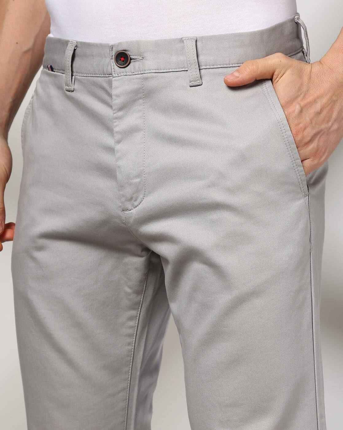 NETPLAY | Men Slim Fit Flat-Front Chinos|3