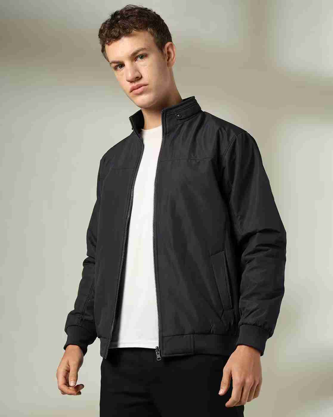 NETPLAY | Men Regular Fit Zip-Front Biker Jacket|0