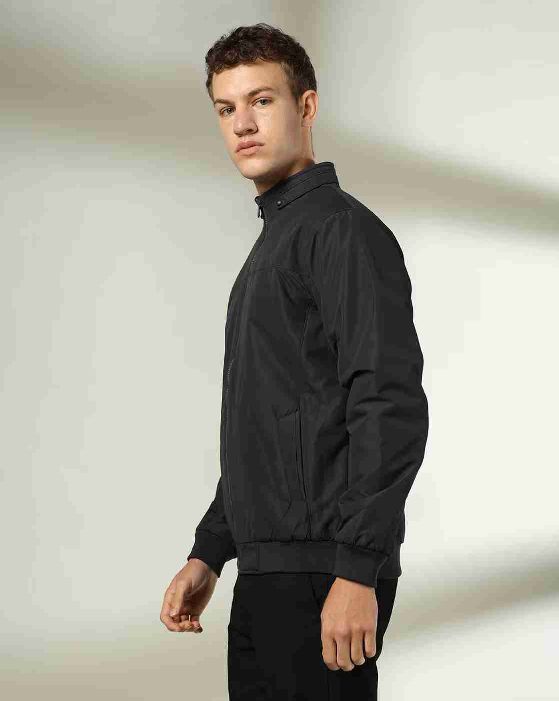 NETPLAY | Men Regular Fit Zip-Front Biker Jacket|1