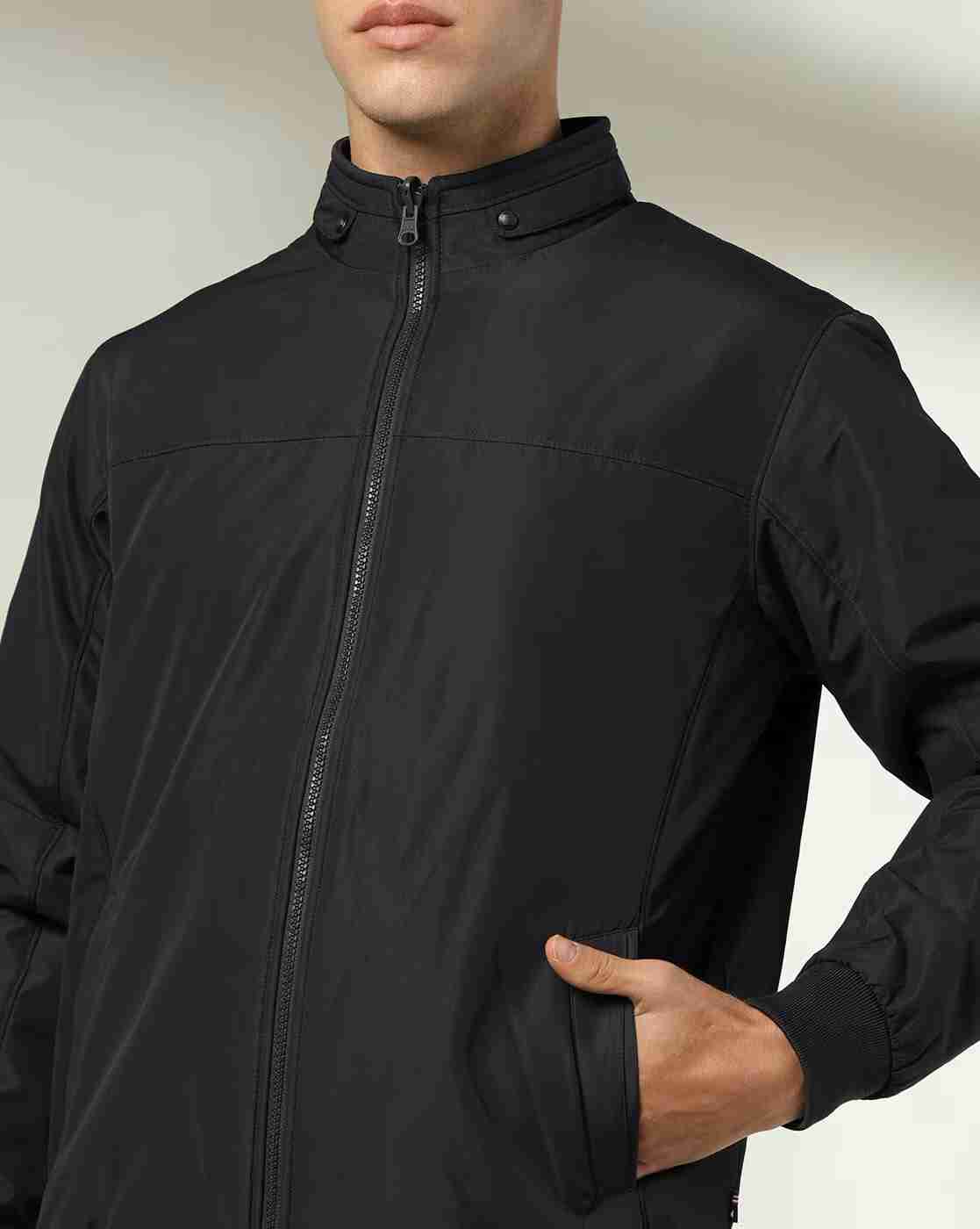 NETPLAY | Men Regular Fit Zip-Front Biker Jacket|5