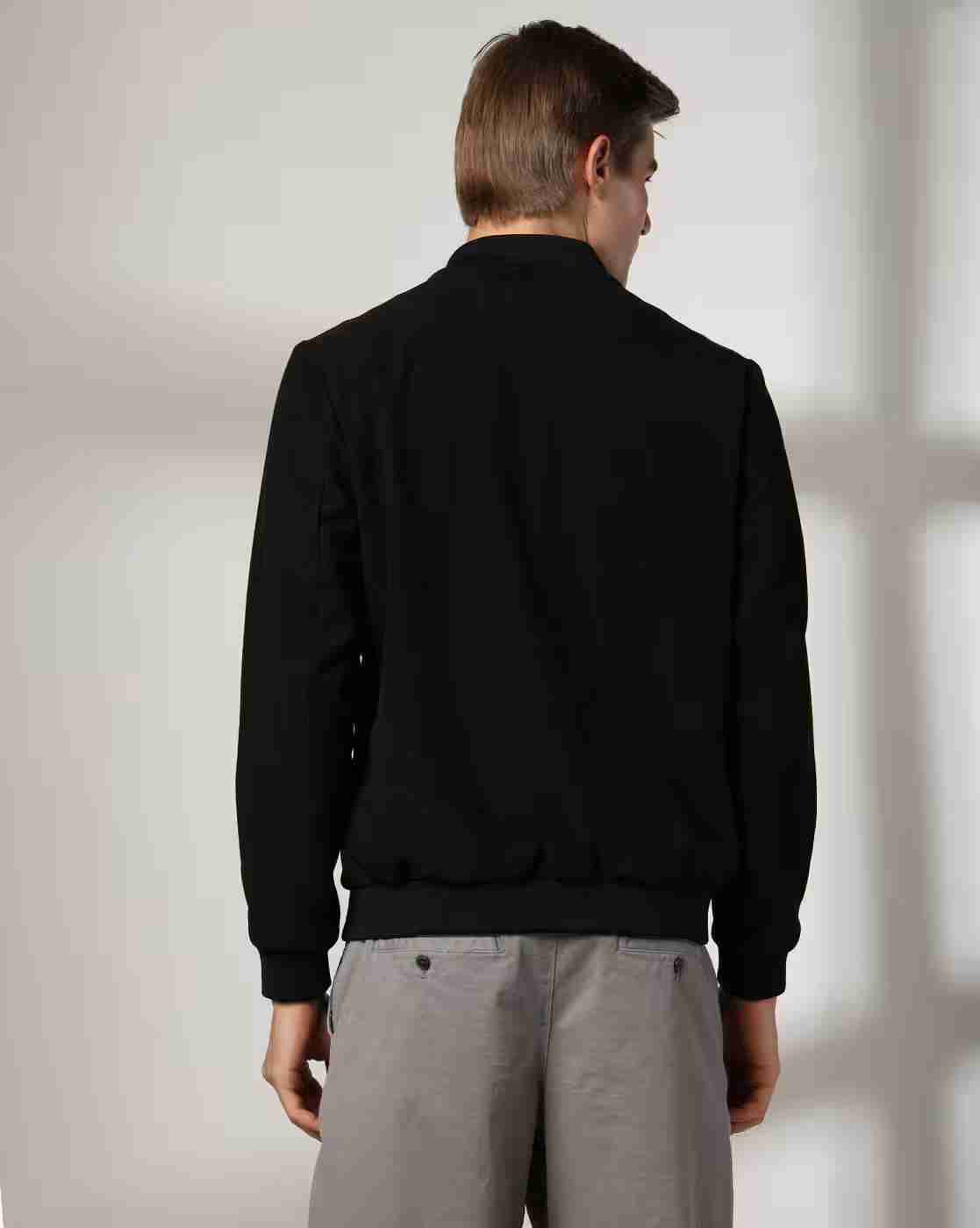 NETPLAY | Men Regular Fit Zip-Front Bomber Jacket|2