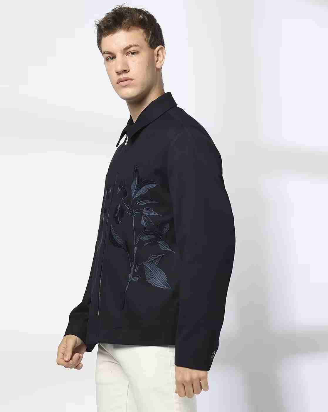 NETPLAY | Men Embroidered Regular Fit Jacket|1