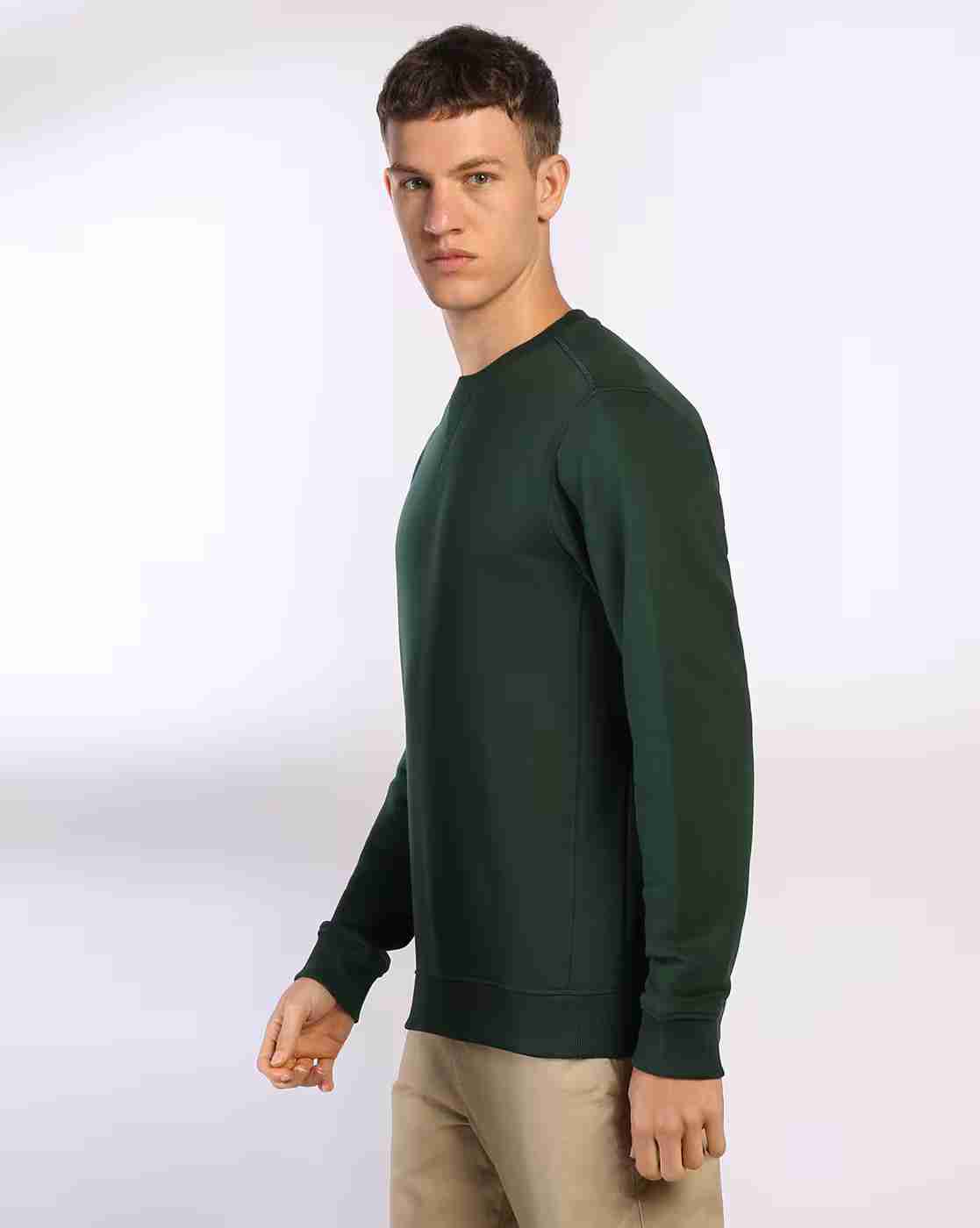 NETPLAY | Men Regular Fit Sweatshirt with Ribbed Hem|2