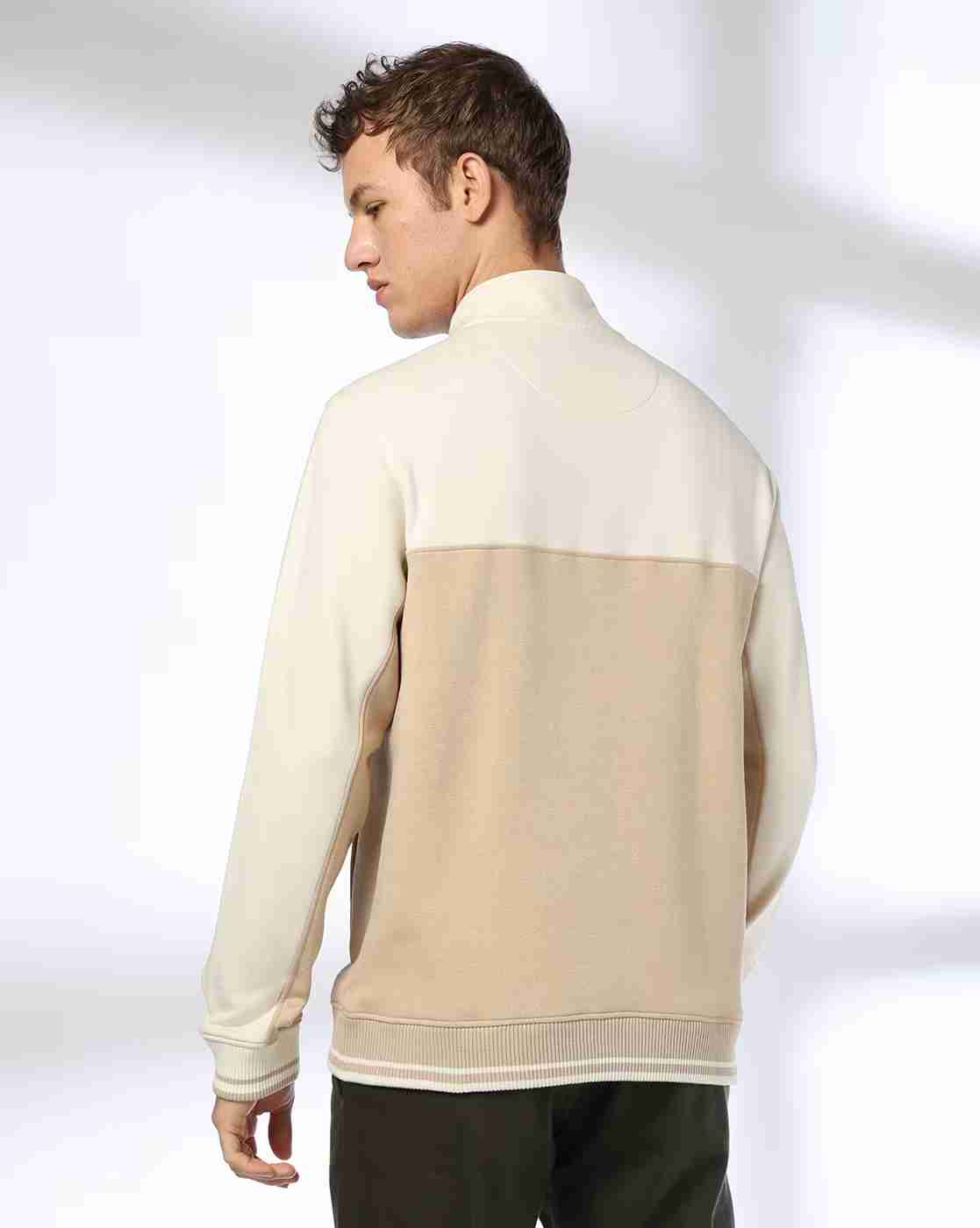 NETPLAY | Men Colourblock Zip-Up Sweatshirt|2