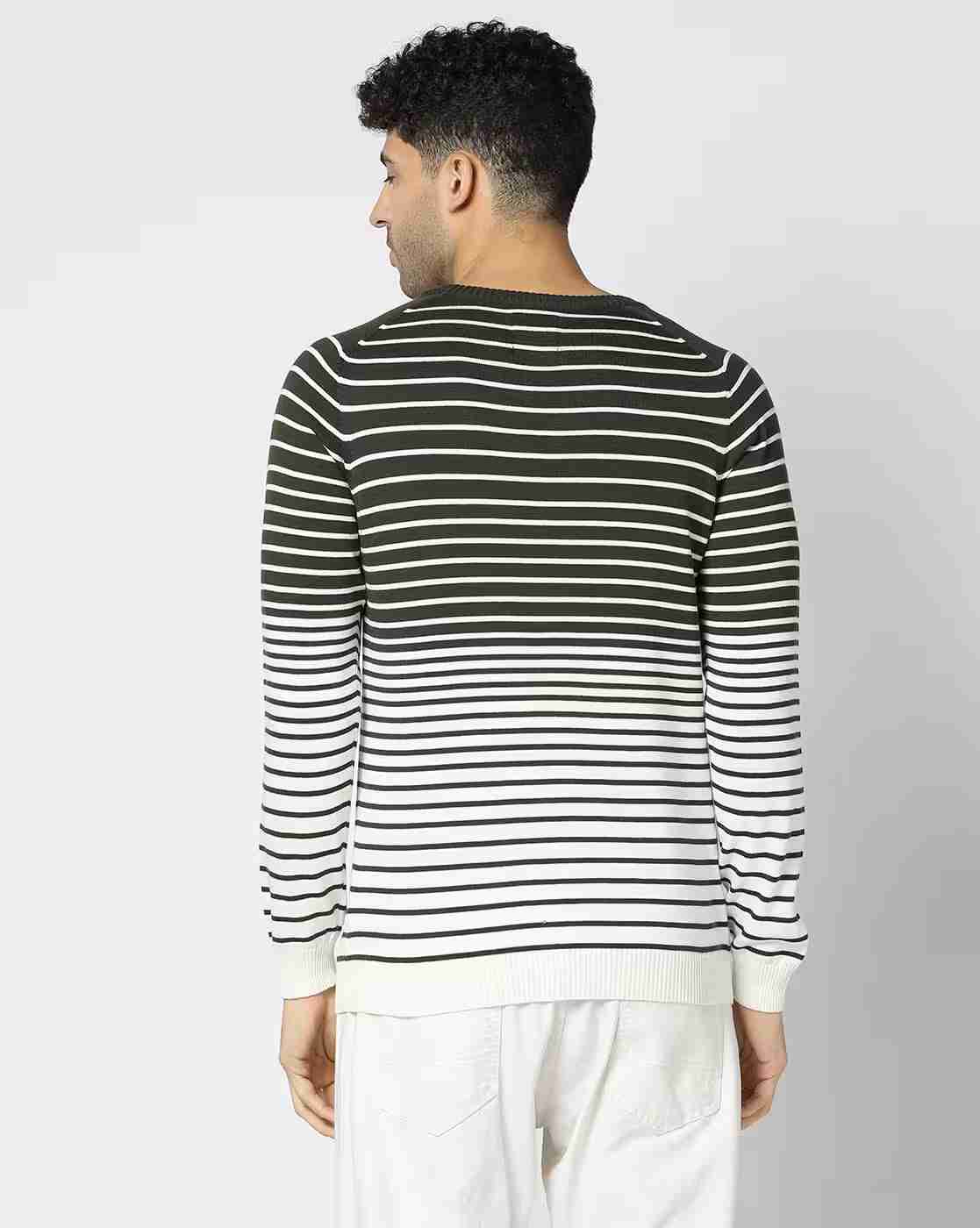 NETPLAY | Men Striped Regular Fit Crew-Neck T-Shirt|3